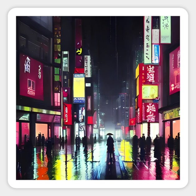 Tokyo Neon - Night Scenario Sticker by Trendy-Now